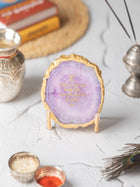 Ik Onkar Mantra Agate Metal Showpeice