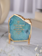 Ik Onkar Mantra Agate Metal Showpeice