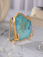 Ik Onkar Mantra Agate Metal Showpeice