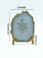 Ik Onkar Mantra Agate Metal Showpeice