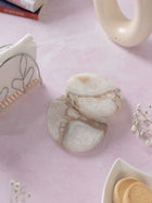 Agate Round Resin Coaster Set Of 2