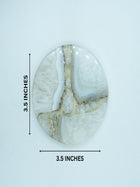 Agate Round Resin Coaster Set Of 2