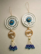 Door Hangings for Home Decoration - Turquoise Shubh Labh Ram