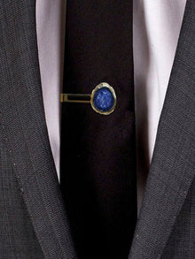 Turquoise Solar Agate Gold Plated Tie Pin