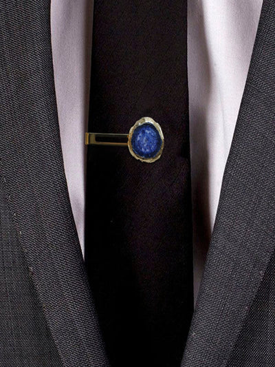 Turquoise Solar Agate Gold Plated Tie Pin