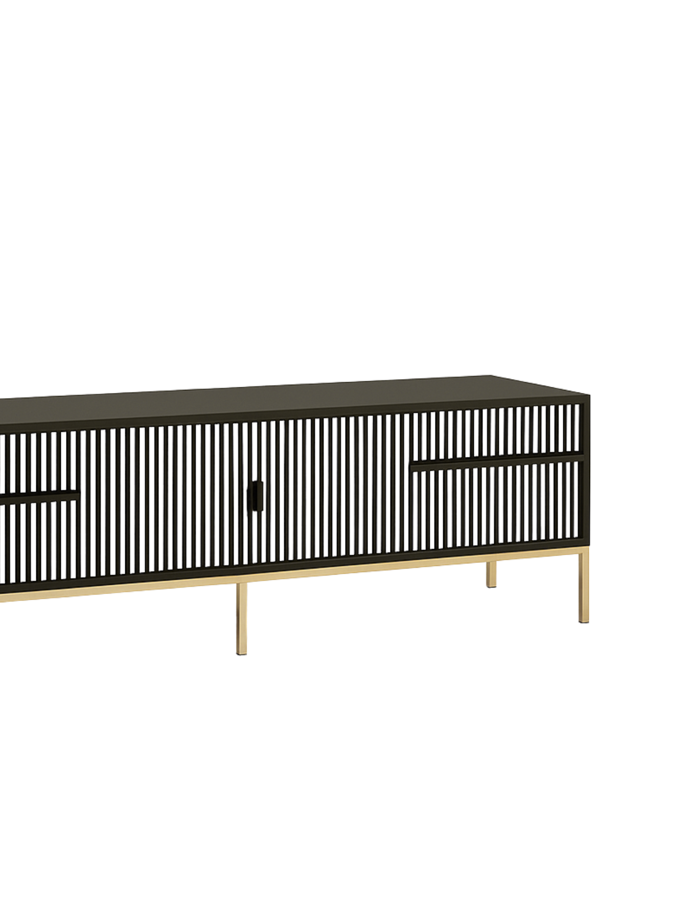 Inlay Media Unit with Drawers - Waterfall