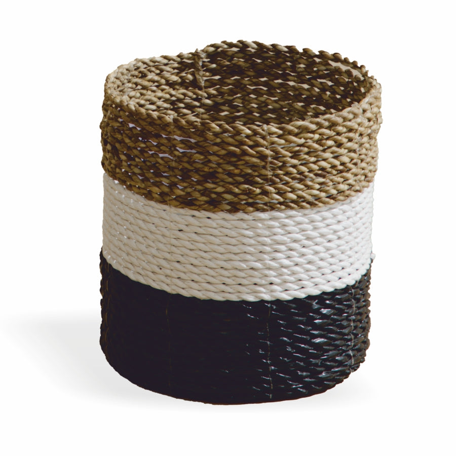 Etah Mini Basket Black White Natural