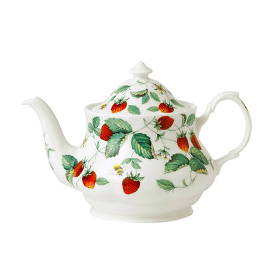 Alpine Strawberry Large Round Teapot