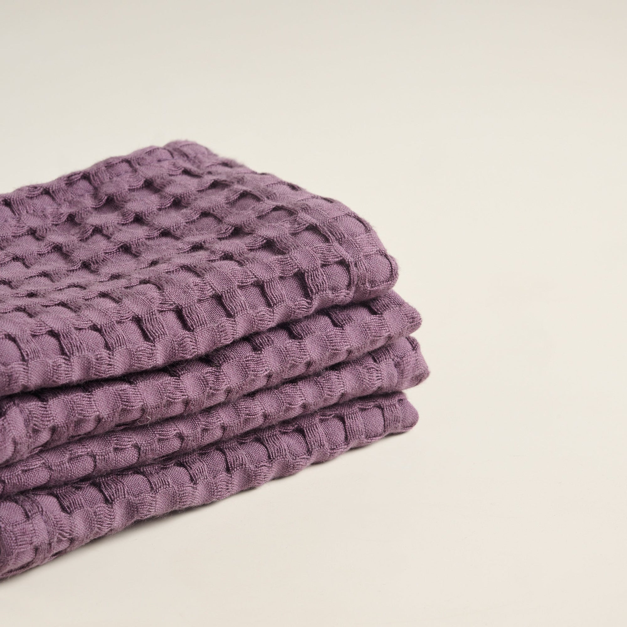Amethyst | Cotton Bamboo | Waffle | Face Towel