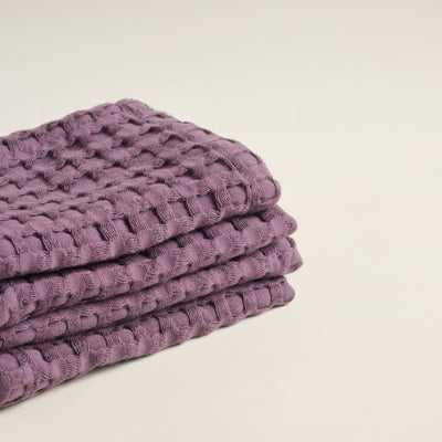 Amethyst | Cotton Bamboo | Waffle | Face Towel