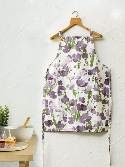 Himalayan Poppies Apron (Purple)