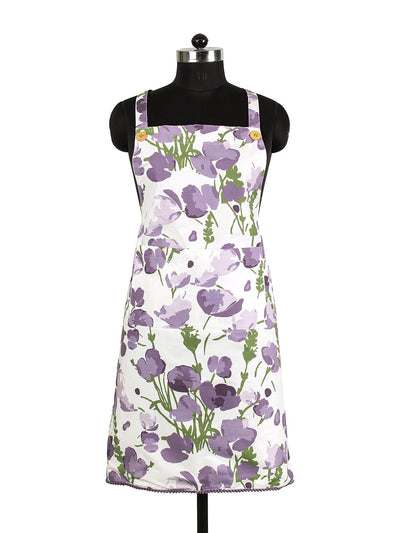 Himalayan Poppies Apron (Purple)