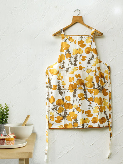 Himalayan Poppies Apron (Yellow)