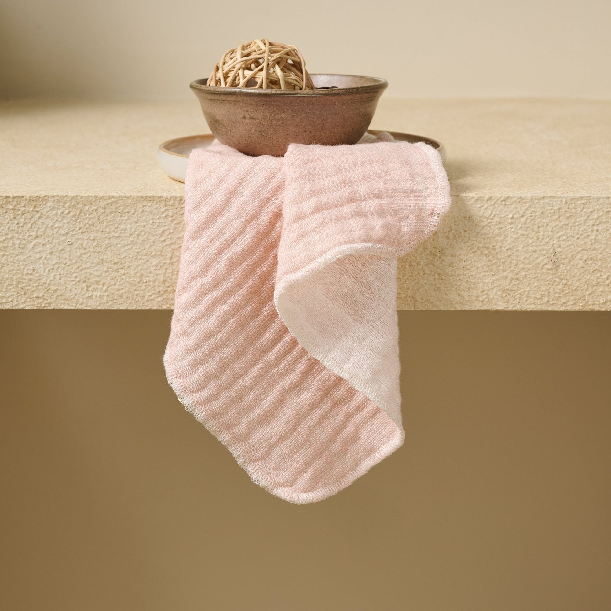 Apricot | Cotton | Gauze | Face Towel