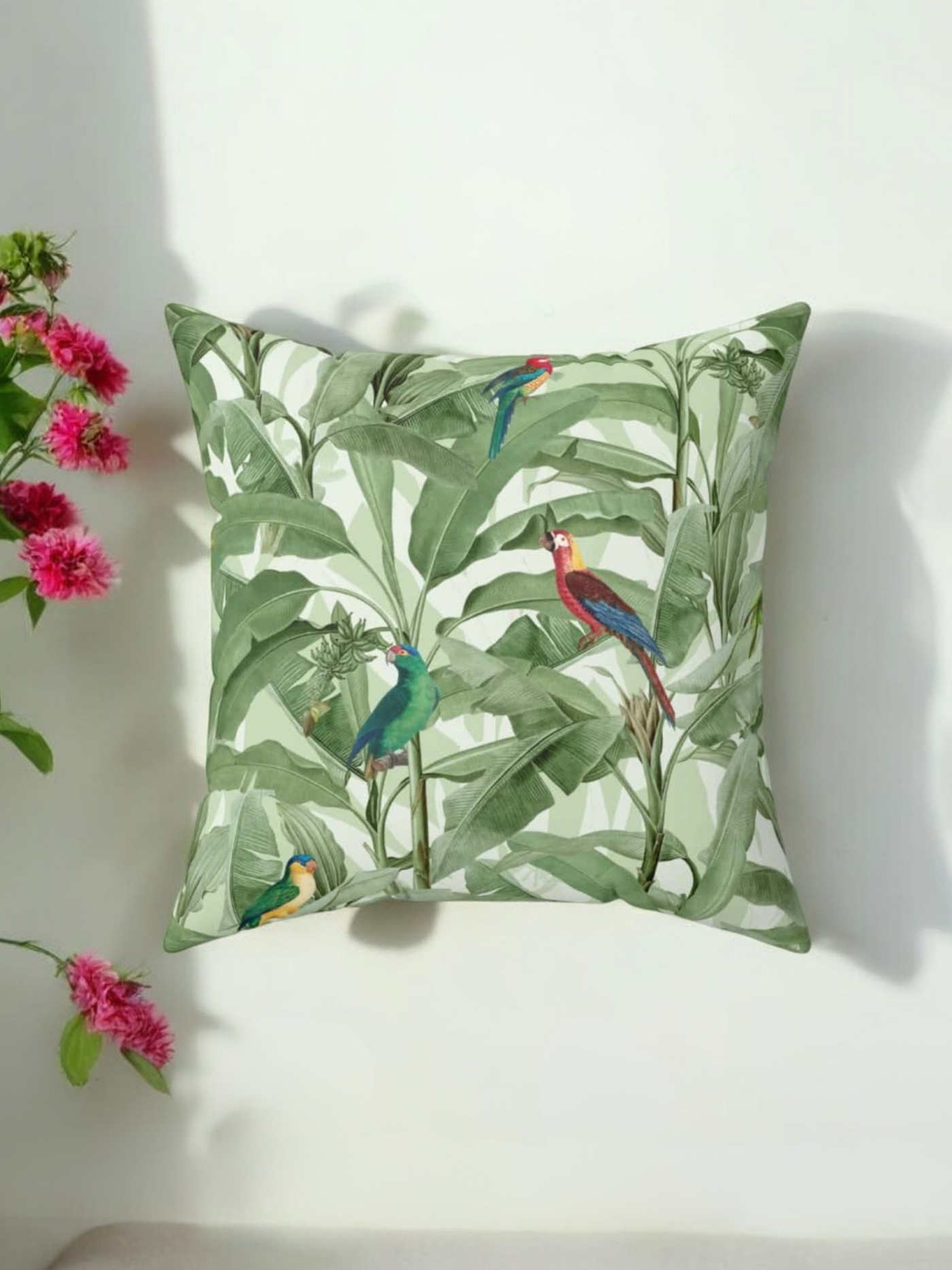 Aviary Paradise Velvet Cushion Cover - Set of 2