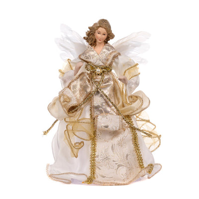 Ivory and Gold Angel Tree Topper