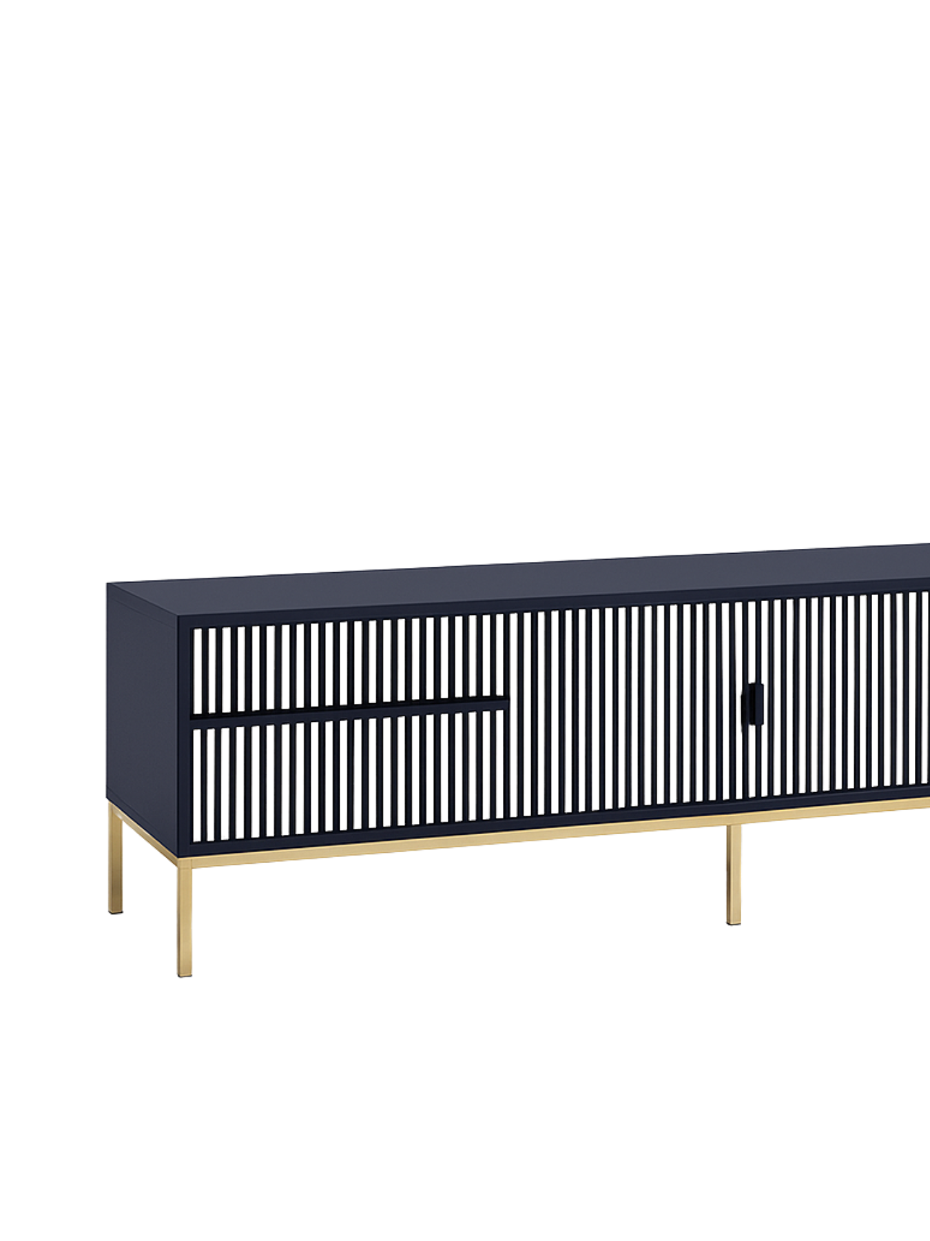 Inlay Media Unit with Drawers - Waterfall