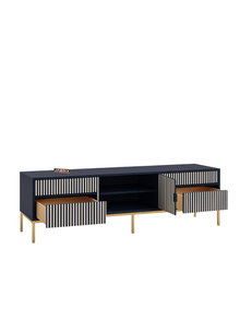 Inlay Media Unit with Drawers - Waterfall