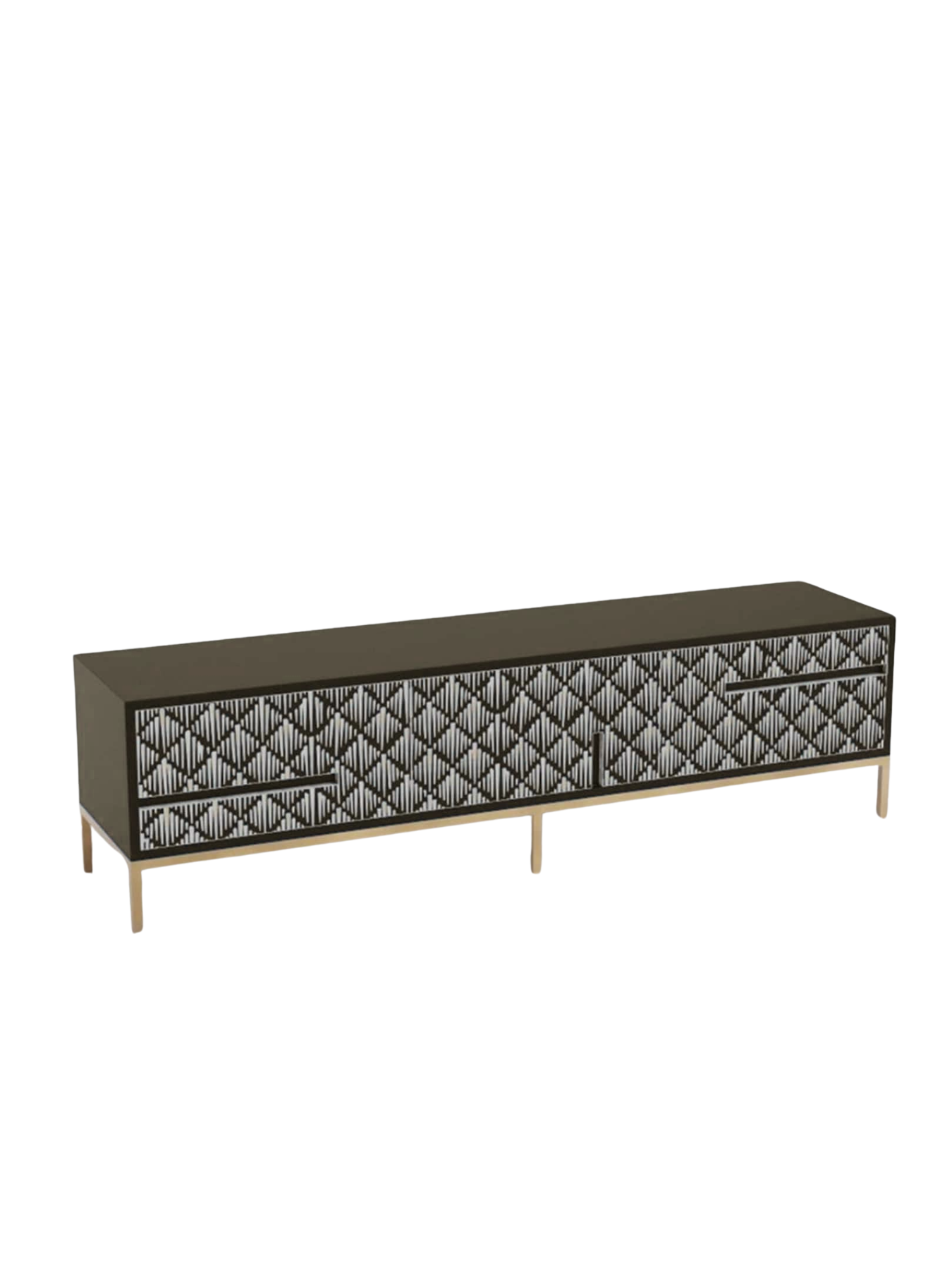 Inlay Media Unit with Drawers - Sunstrike