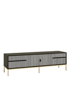 Inlay Media Unit with Drawers - Waterfall