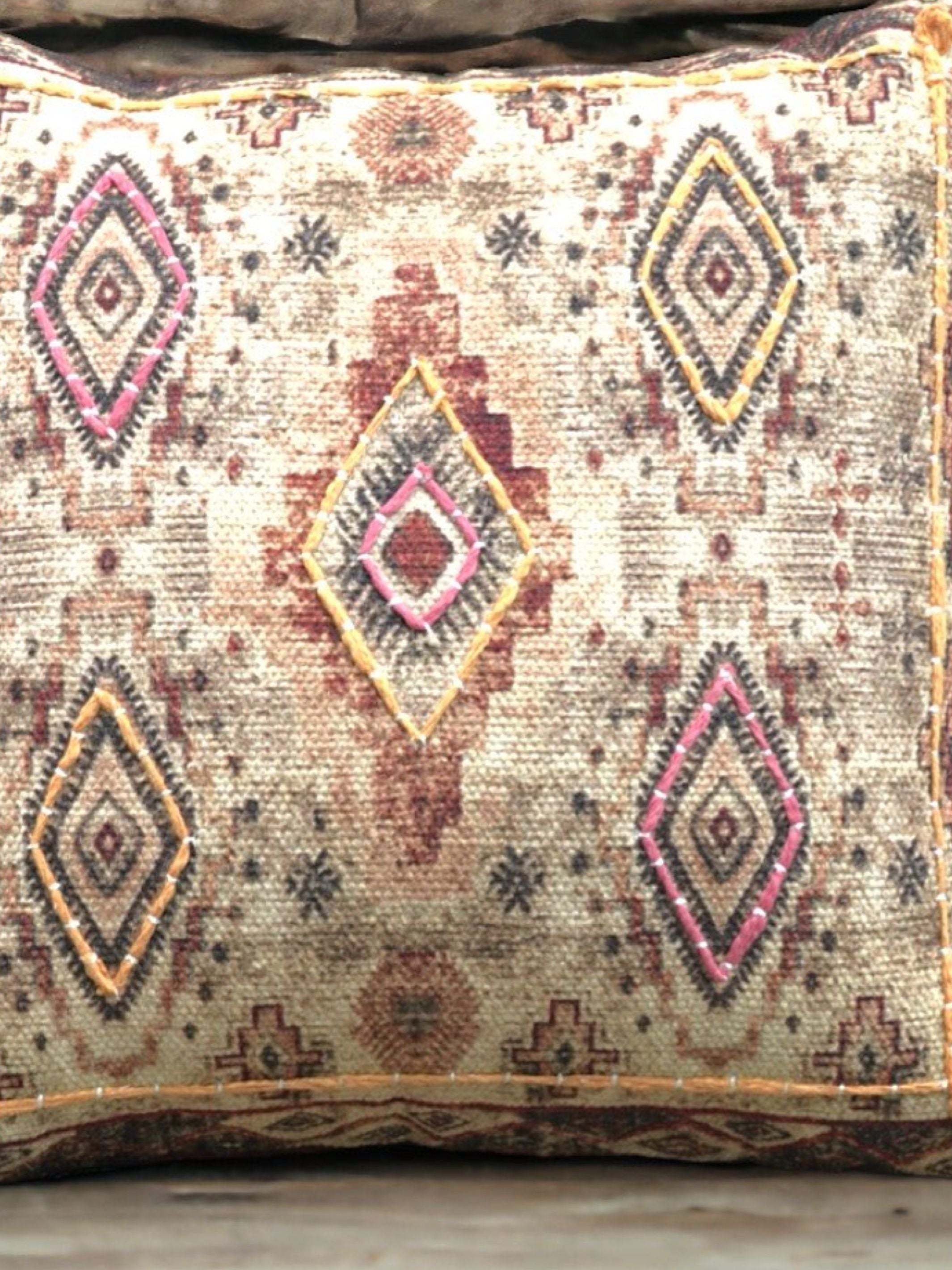 Cushion Cover - Adamas Embroidered Cotton