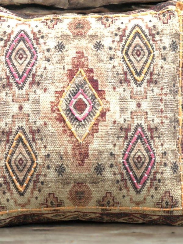 Cushion Cover - Adamas Embroidered Cotton