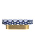 Inlay Jordan Oval Shape Coffee Table- Honeycomb
