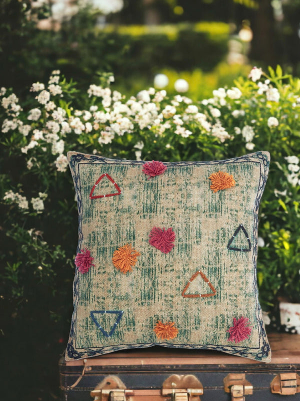 Cushion Cover - Afero Embroidered Cotton