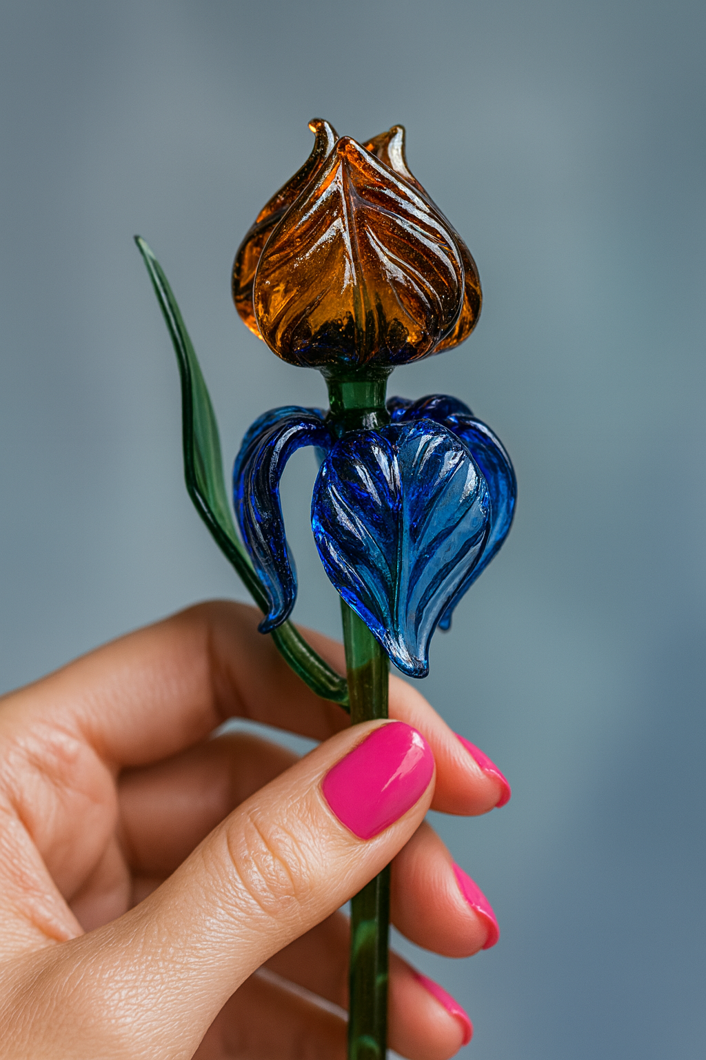 Venetian Rose Glass Flower