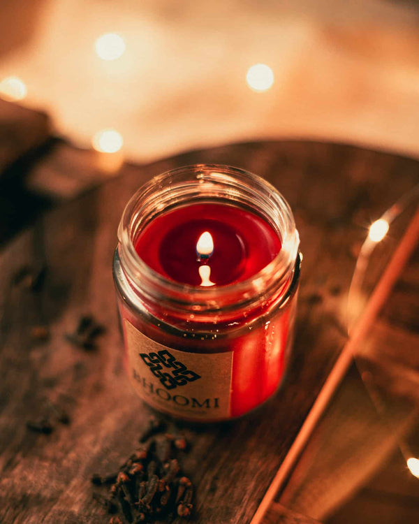 Amber + Clove Leaf Candle