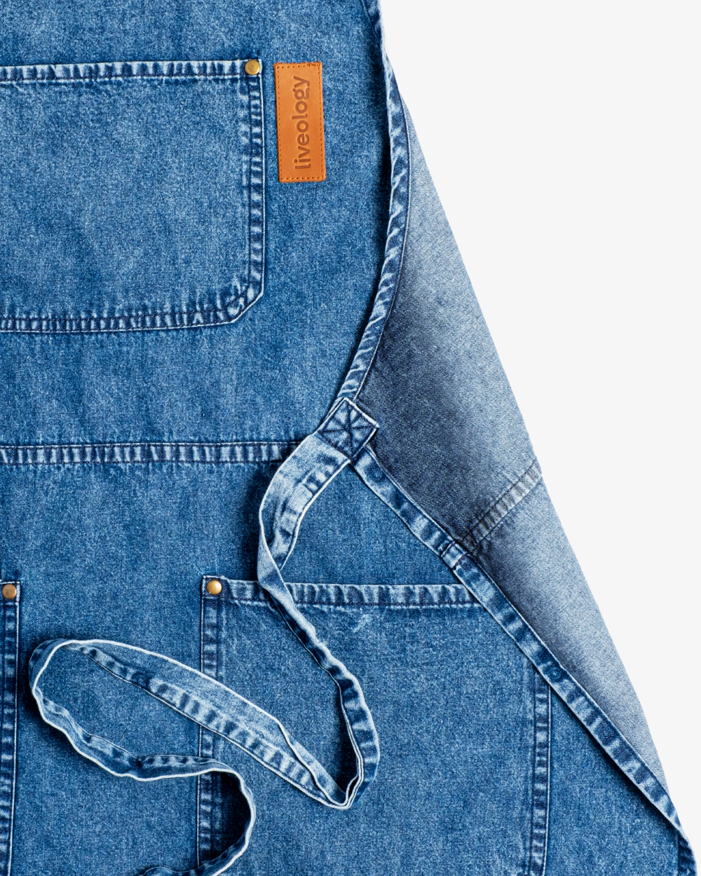 Amari Denim Apron -  Midnight blue