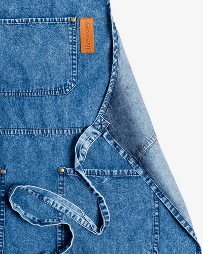 Amari Denim Apron -  Midnight blue
