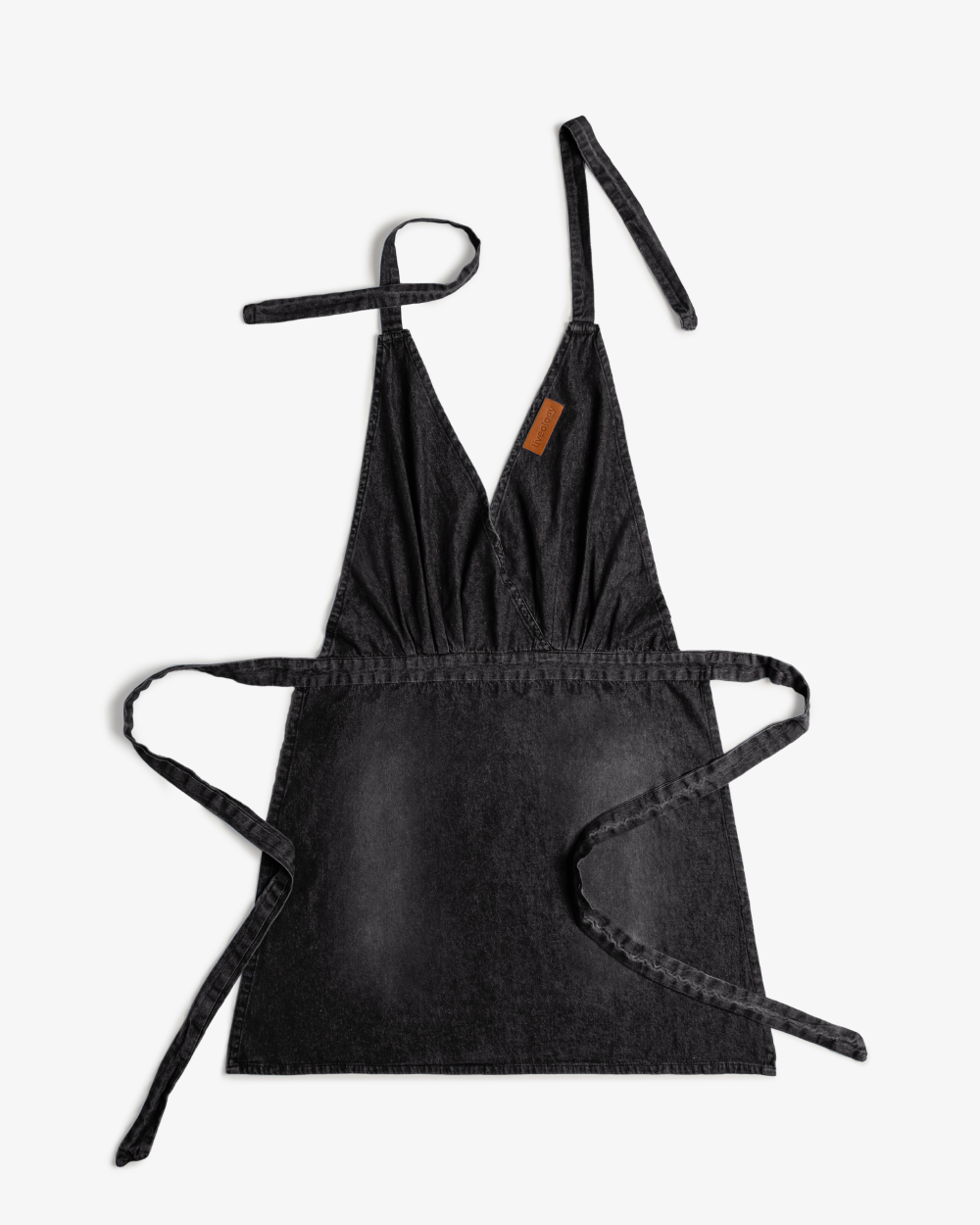 Marbella Denim  Apron-  Carbon black