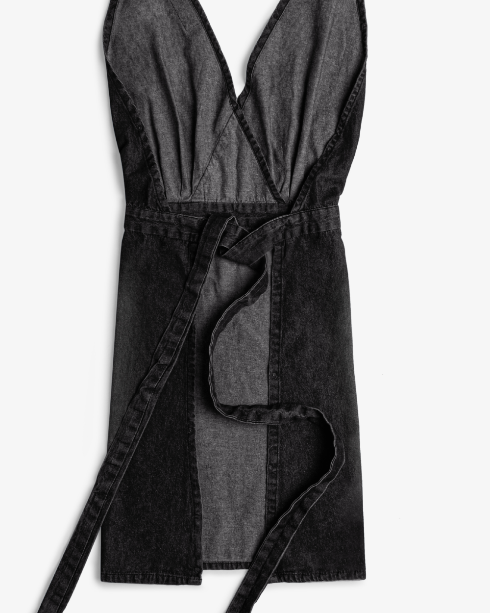 Marbella Denim  Apron-  Carbon black