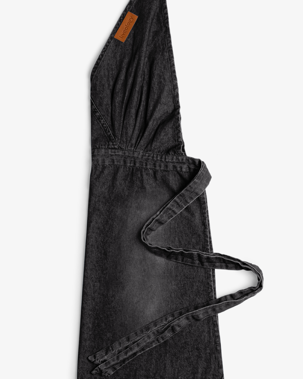 Marbella Denim  Apron-  Carbon black