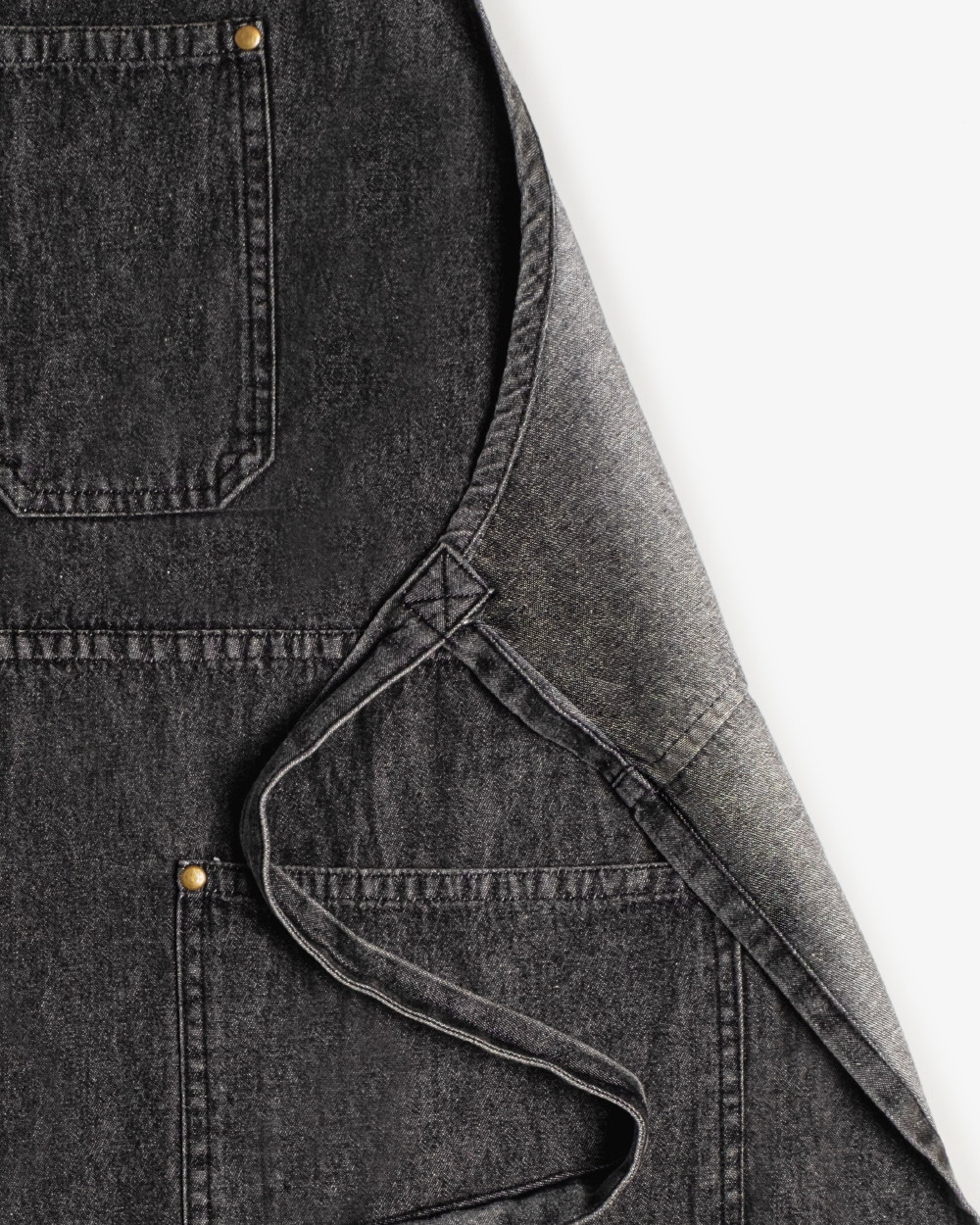 Amari Denim Apron - Carbon  black