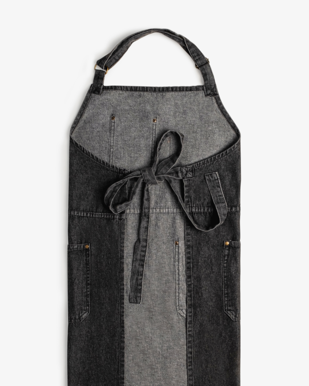 Amari Denim Apron - Carbon  black