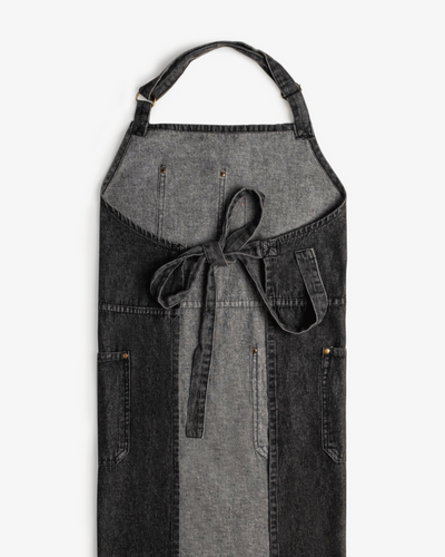 Amari Denim Apron - Carbon  black