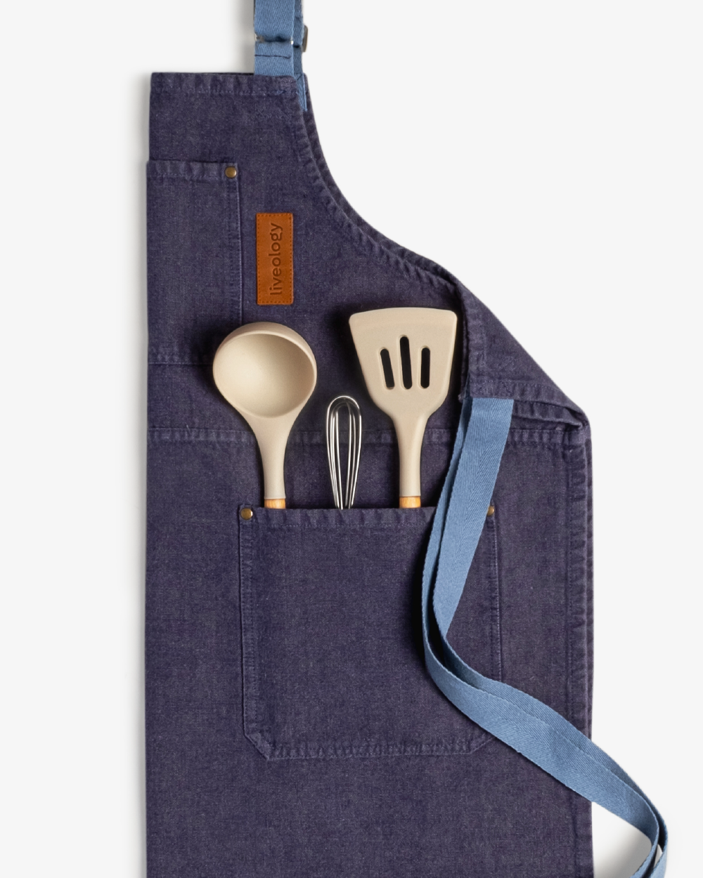 Nomad Canvas Apron - Oxford blue