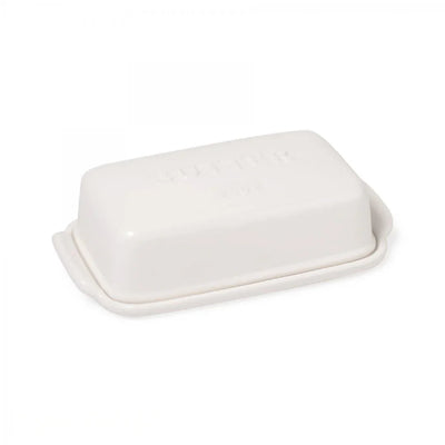 Arrondi white butter dish