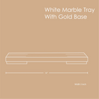 Marble Tray With Gold Base