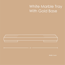 Marble Tray With Gold Base