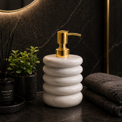 Handmade Luxe – White Marble Dispenser