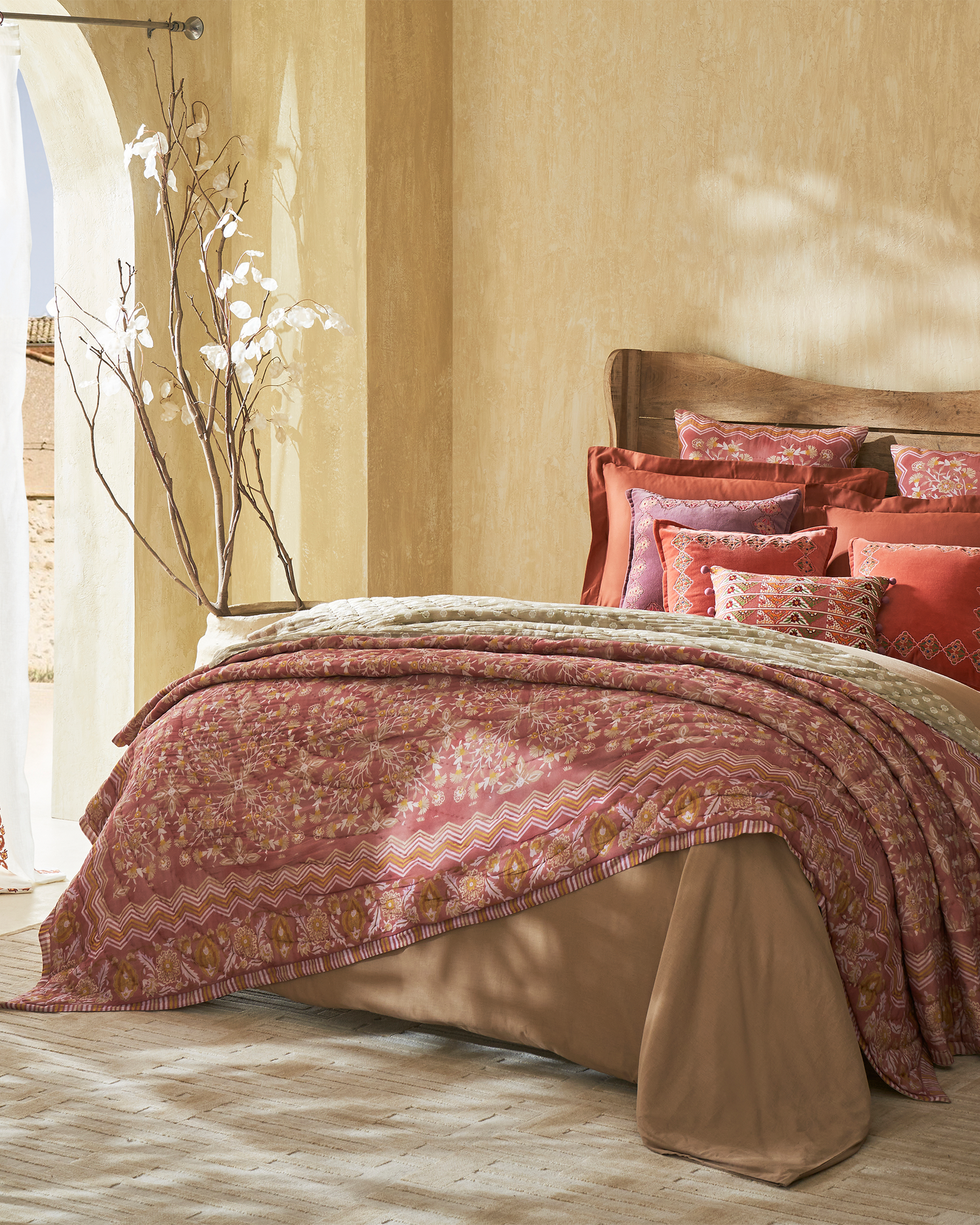 Rahat Red Cotton Quilt