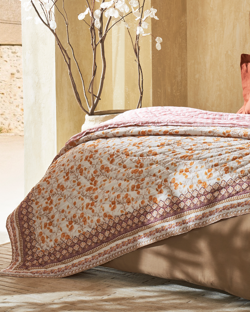 Mimo Yellow Cotton Quilt