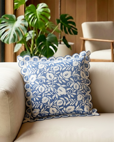Ayna Secret Garden Blue Cushion Cover