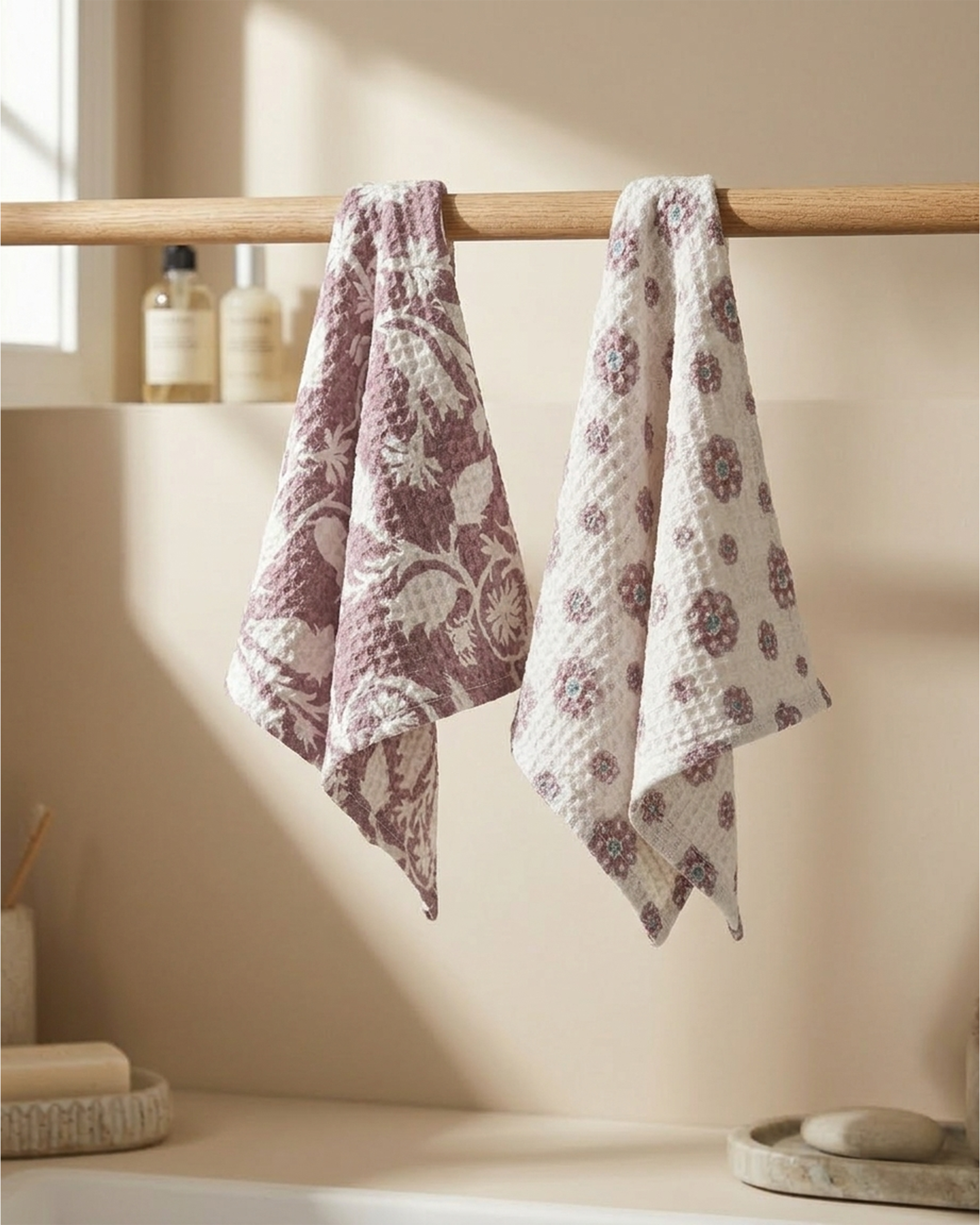 Rahat Buta Purple Face Towel