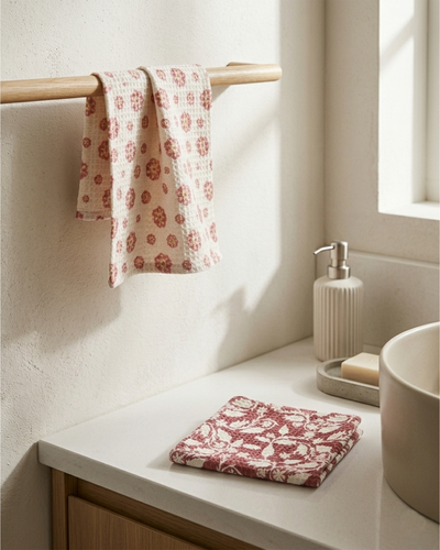 Rahat Buta Pink Face Towel