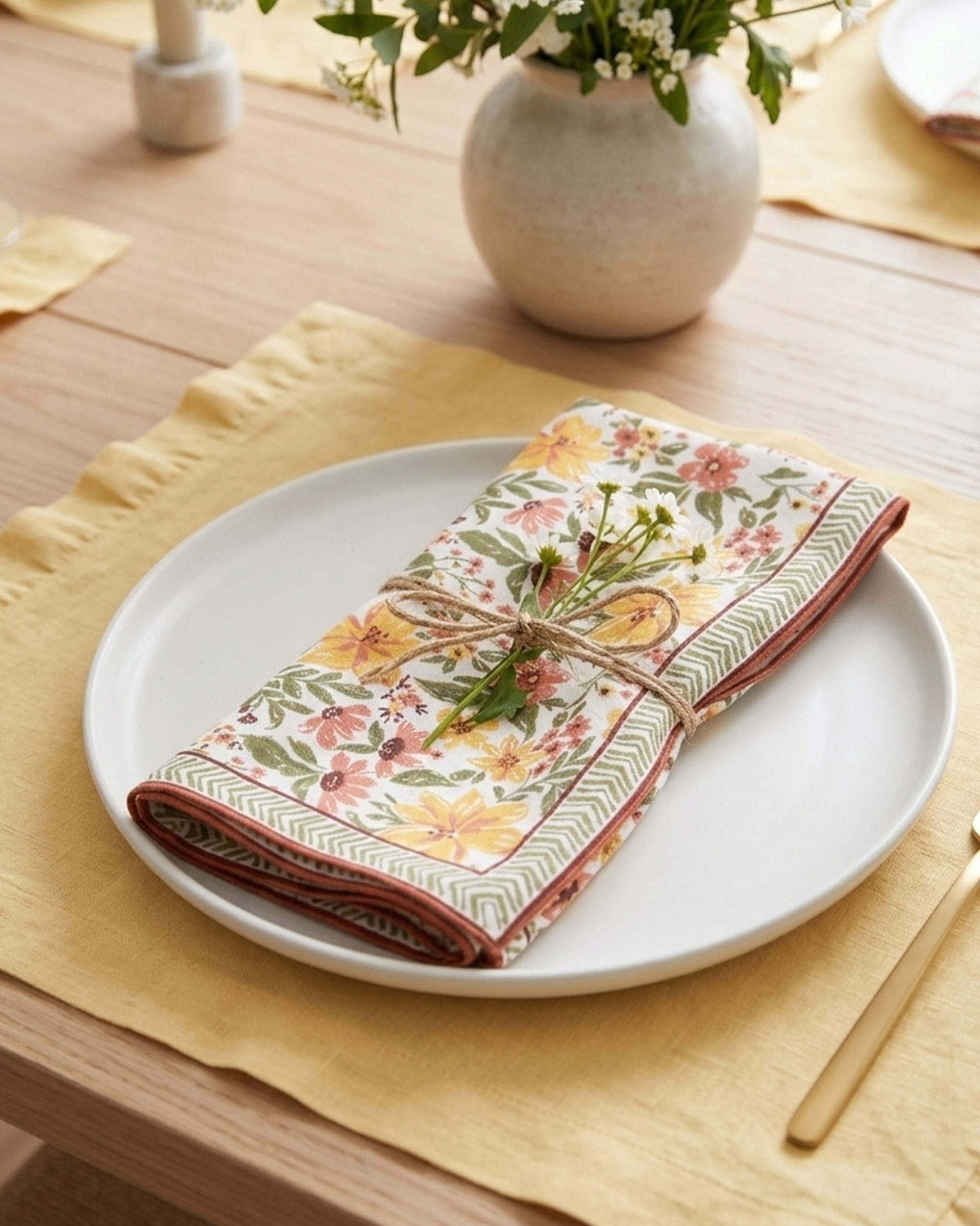 Set Of 2 - Sadaa Bahar Cotton Napkin
