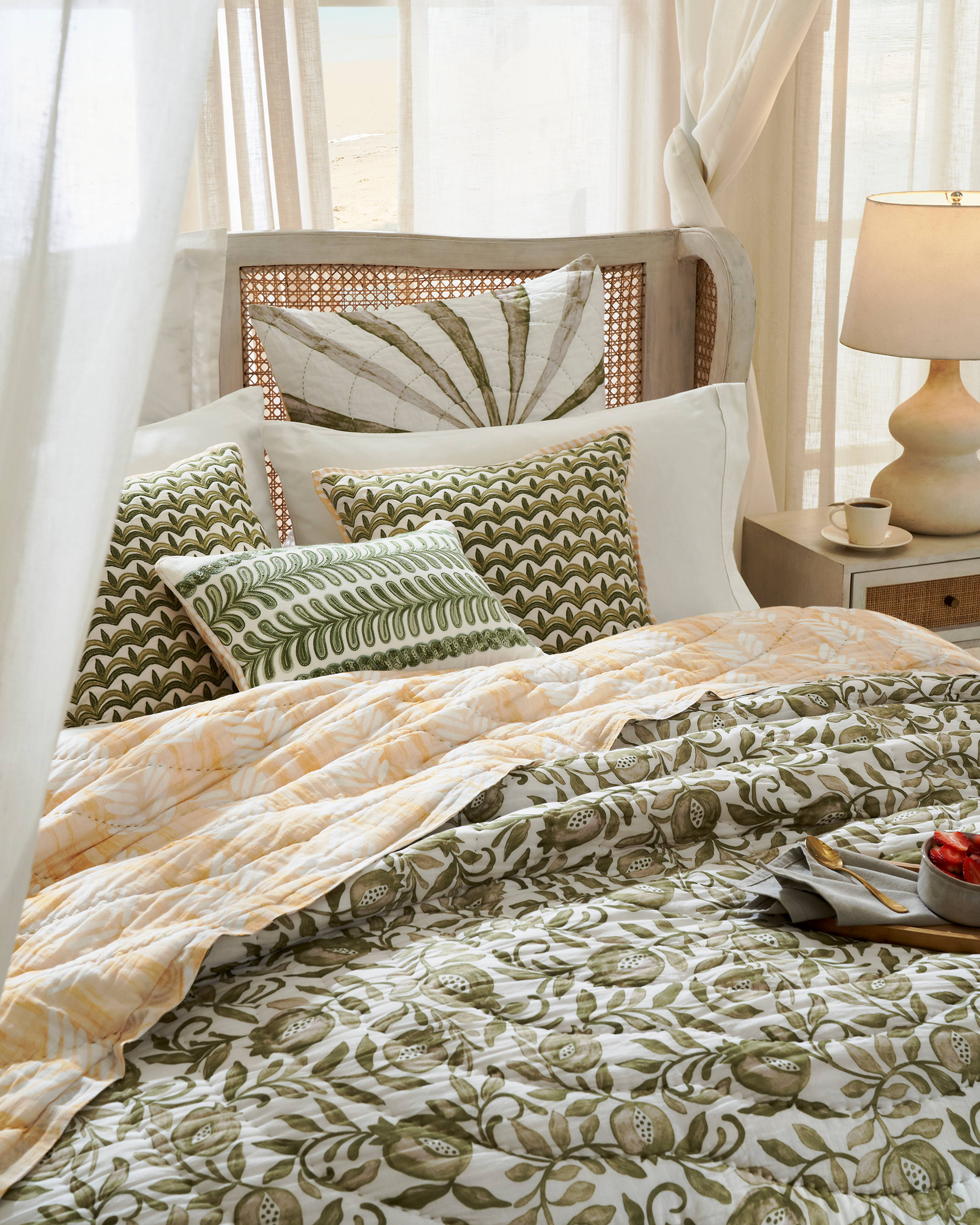 Ayna Green Cotton Quilt